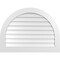 Ekena Millwork Round Top Surface Mount PVC Gable Vent: Non-Functional, w/ 3-1/2"W x 1"P Standard Frame, 40"W x 30"H GVPRT40X3001SN - alternate 1